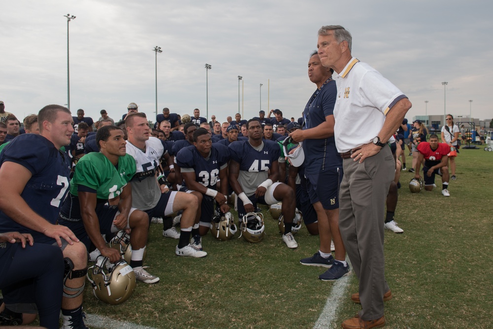 Greg Slavonic Assistant Secretary of the Navy for Manpower and Reserve Affairs visits US Naval Academy