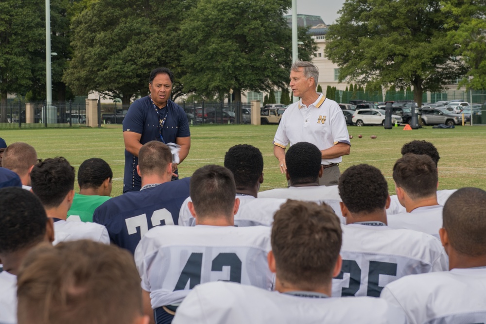 Greg Slavonic Assistant Secretary of the Navy for Manpower and Reserve Affairs visits US Naval Academy