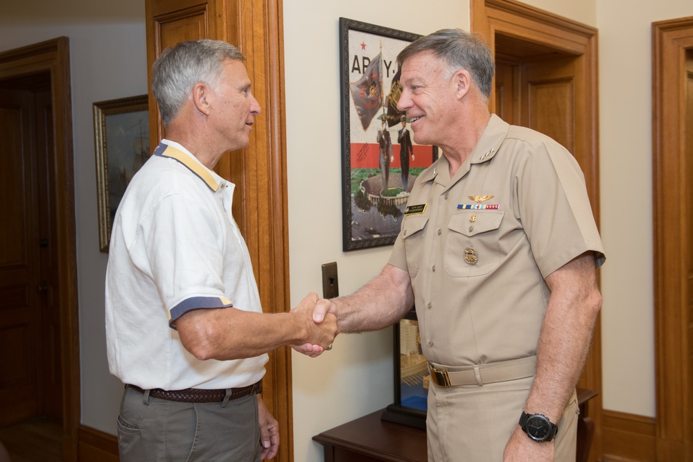 Greg Slavonic Assistant Secretary of the Navy for Manpower and Reserve Affairs visits US Naval Academy