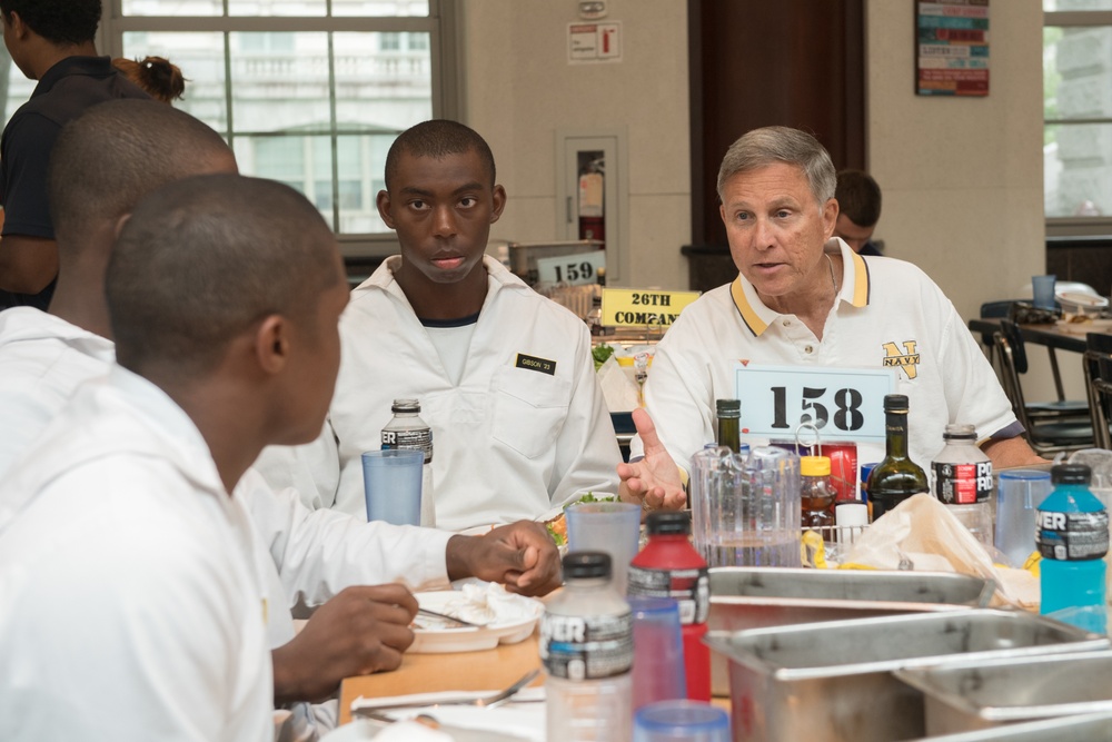 Greg Slavonic Assistant Secretary of the Navy for Manpower and Reserve Affairs visits US Naval Academy