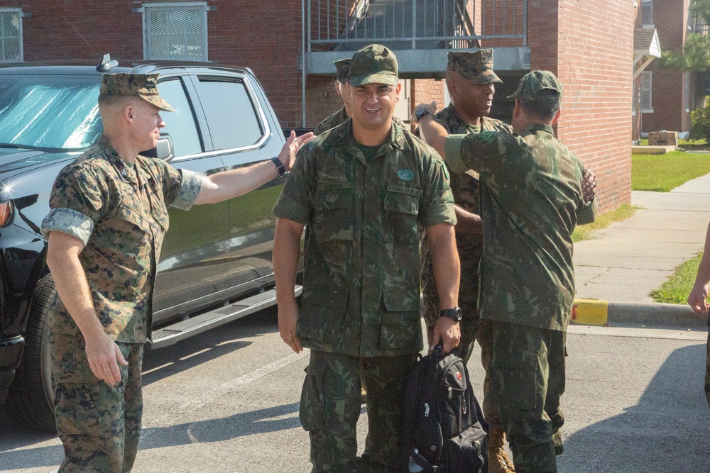 Brazilian Delegates visit the 26th Marine Expeditionary Unit