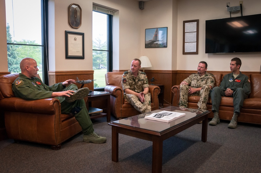 German air force officers visit Peoria through Military Reserve Exchange Program