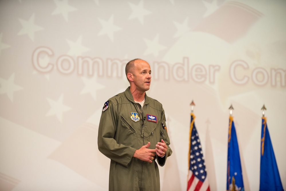 Test Wing commander addresses Team Edwards during Commander’s Call