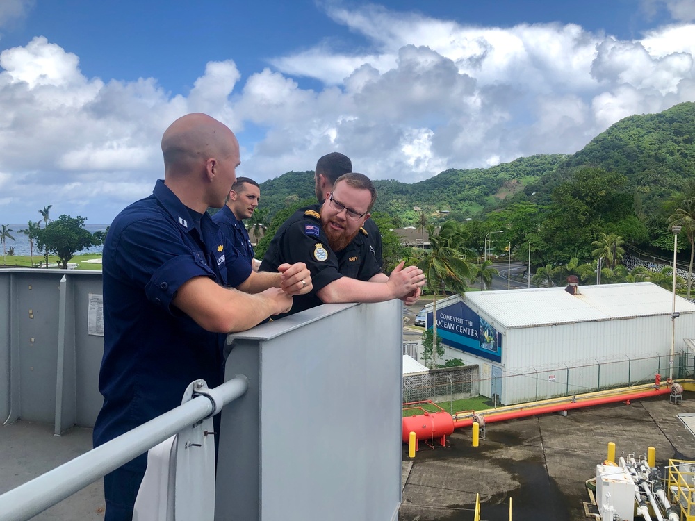 USCGC Joseph Gerczak (WPC 1126), HMNZS Otago (P148) conduct professional exchange