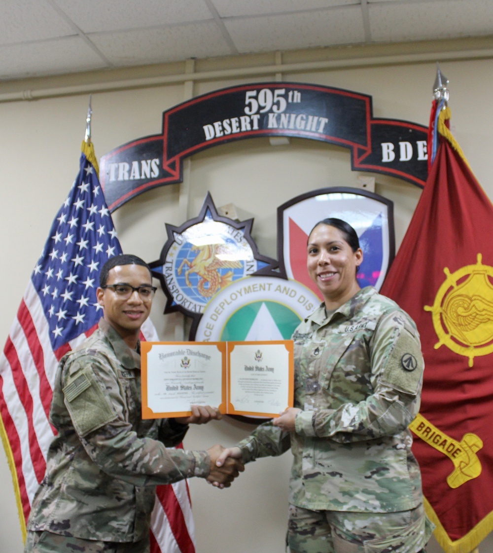 595th Transportation Brigade Reenlistment