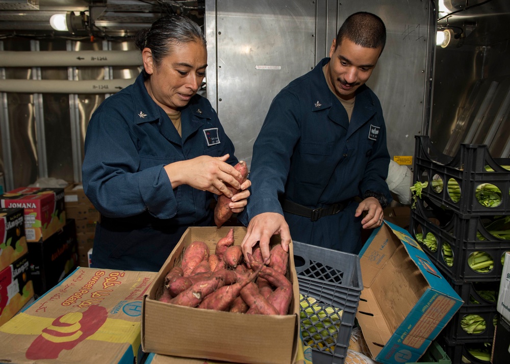 Stores Inspection Aboard USS Harpers Ferry