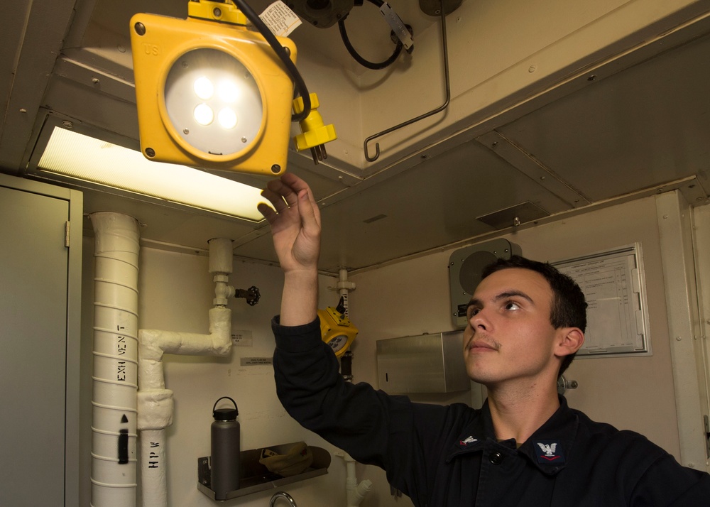 Medical Training Team Drill Aboard USS Harpers Ferry