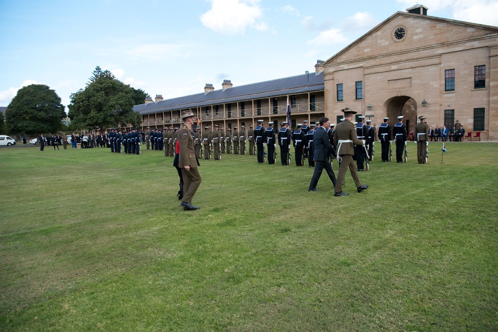 SD is Hosted by Australian Counterpart for Honor Guard Ceremony