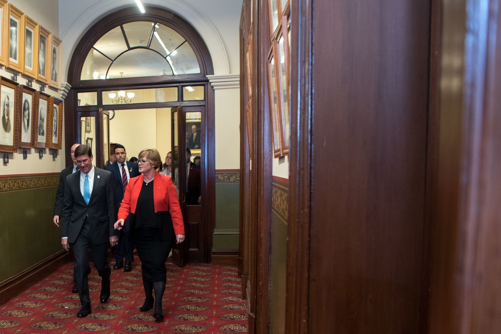 Secretary of State and Secretary of Defense Hold Press Conference with Australian Counterparts