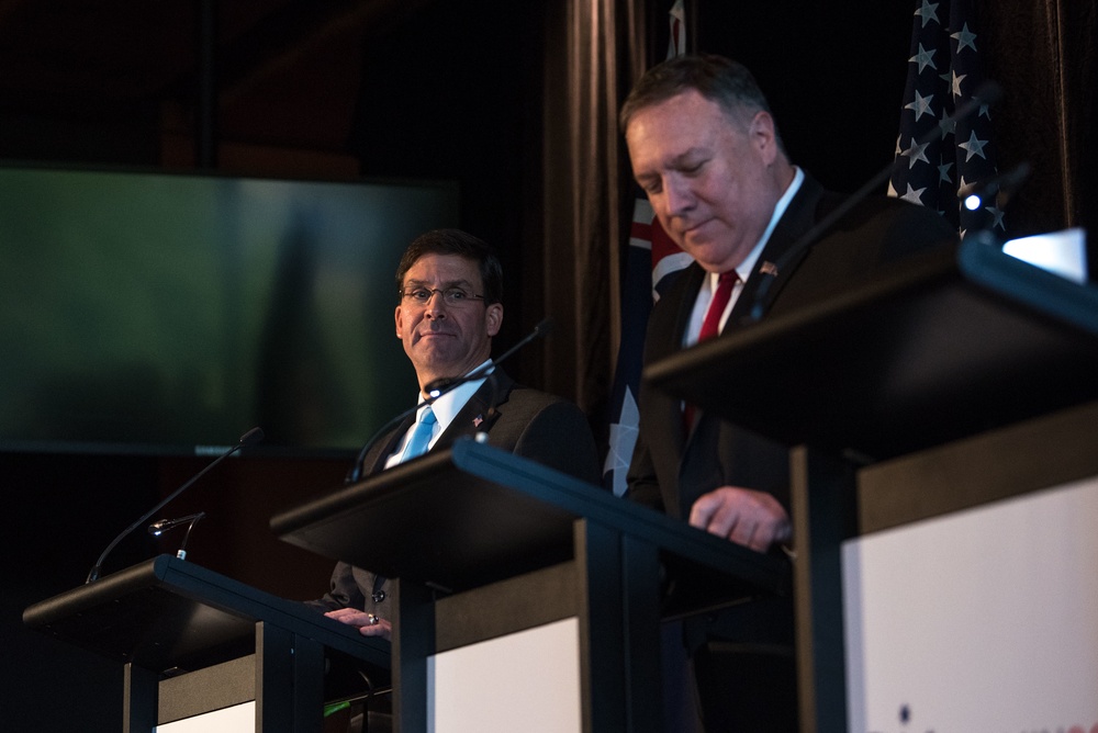 Secretary of State and Secretary of Defense Hold Press Conference with Australian Counterparts