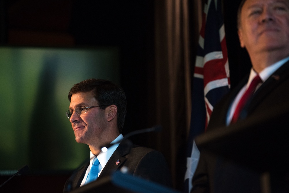 Secretary of State and Secretary of Defense Hold Press Conference with Australian Counterparts
