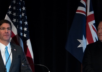 Secretary of State and Secretary of Defense Hold Press Conference with Australian Counterparts
