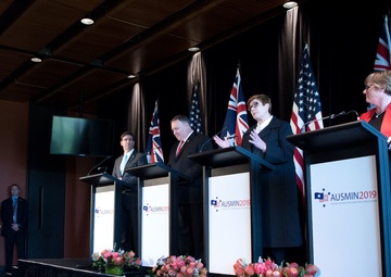 Secretary of State and Secretary of Defense Hold Press Conference with Australian Counterparts