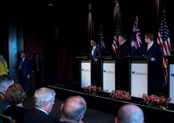 Secretary of State and Secretary of Defense Hold Press Conference with Australian Counterparts