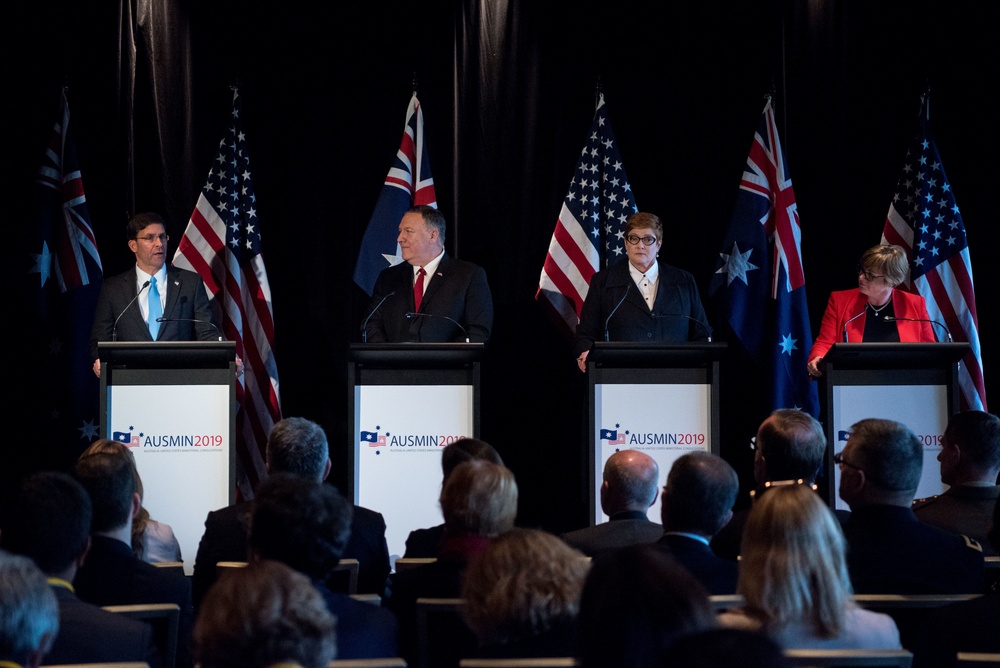 Secretary of State and Secretary of Defense Hold Press Conference with Australian Counterparts