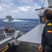 Spanish Navy Officer Observes a Replenishment-at-Sea