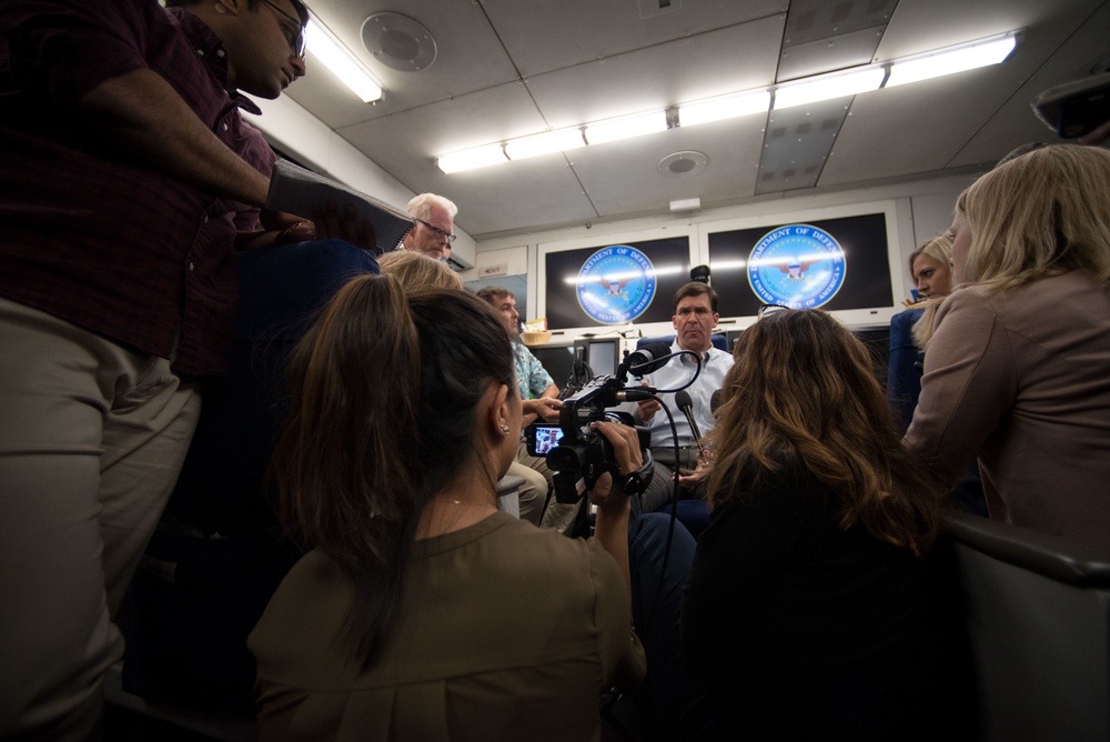 SD In-flight Press Gaggle