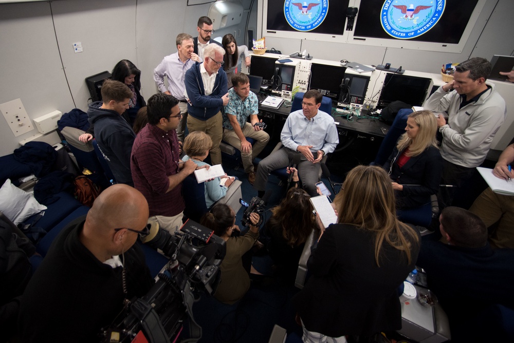 SD In-flight Press Gaggle