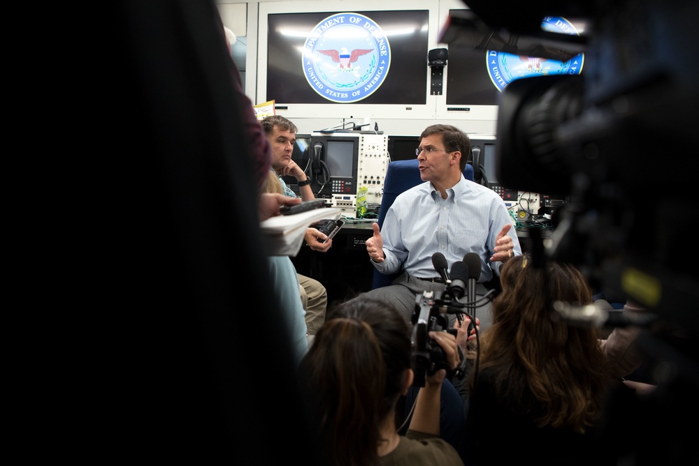 SD In-flight Press Gaggle