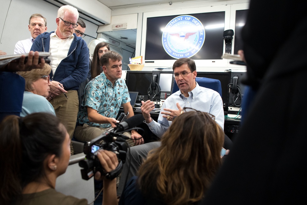 SD In-flight Press Gaggle