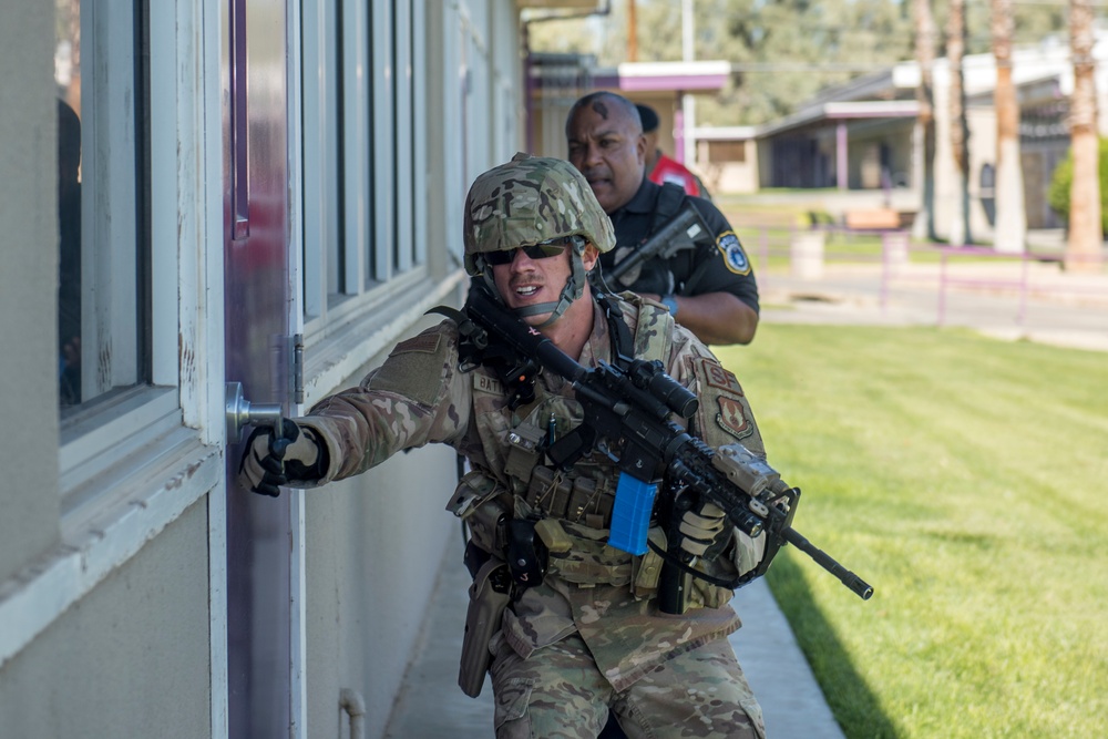 Edwards AFB holds active-shooter exercise