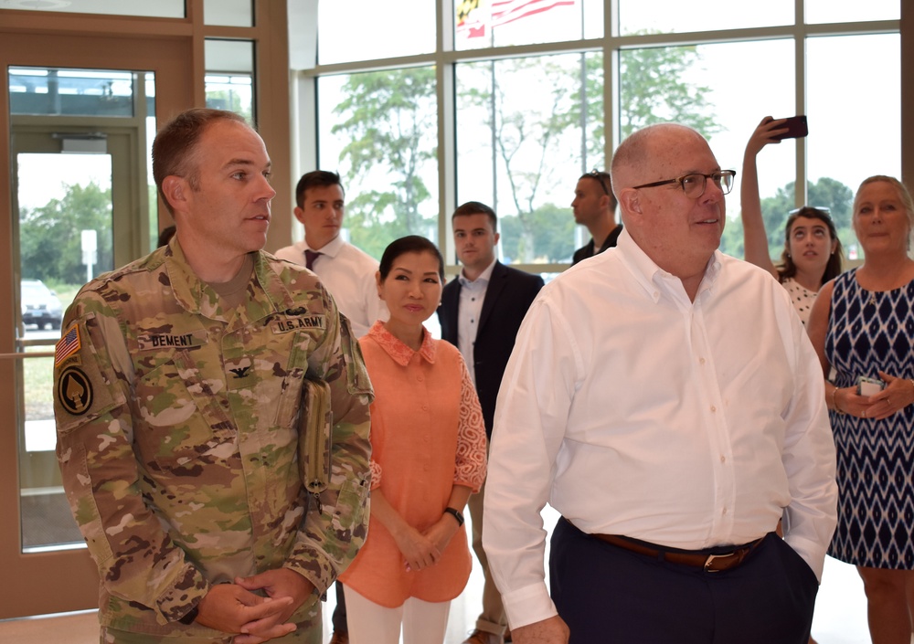 Maryland Governor visits new Army National Guard Readiness Center in Easton