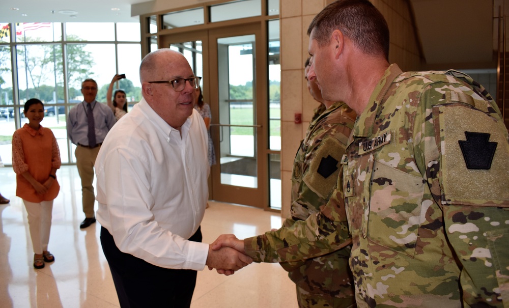 Maryland Governor visits new Army National Guard Readiness Center in Easton