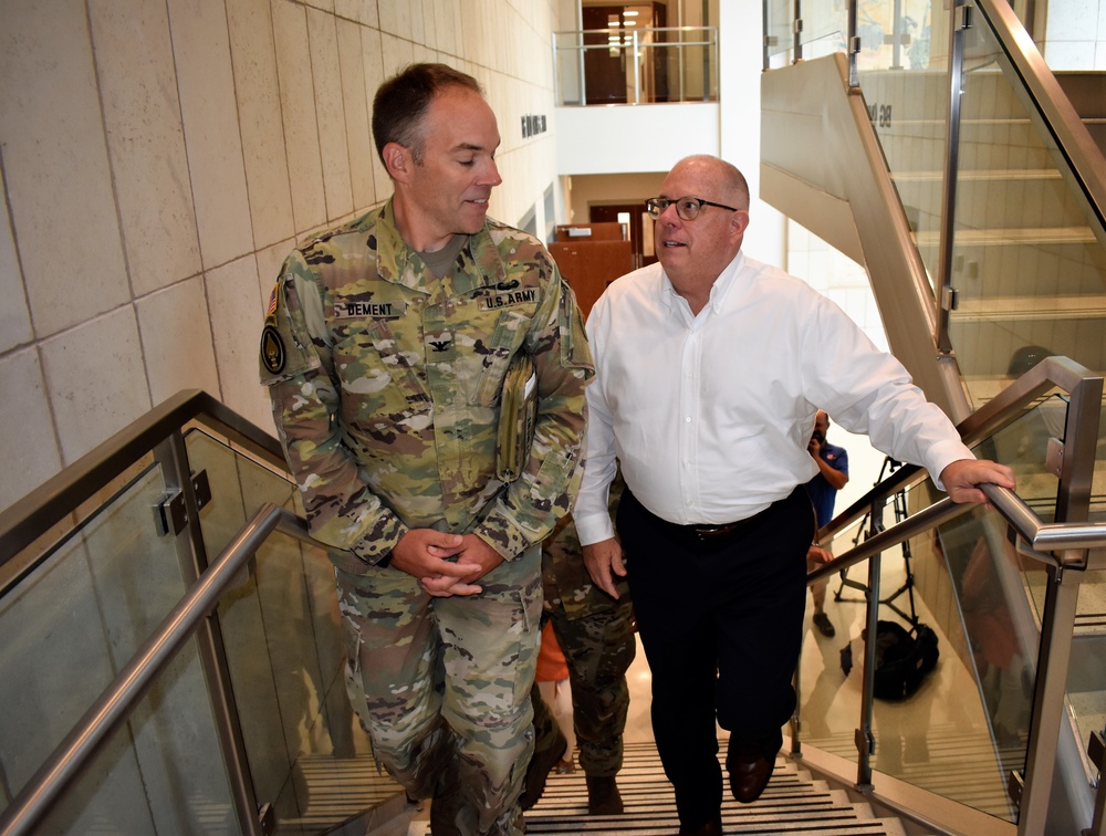 Maryland Governor visits new Army National Guard Readiness Center in Easton