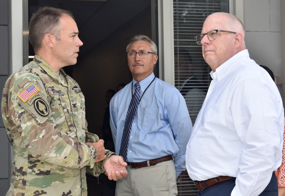 Maryland Governor visits new Army National Guard Readiness Center in Easton