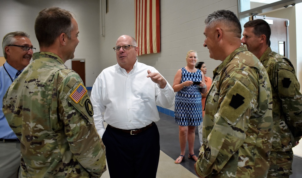 Maryland Governor visits new Army National Guard Readiness Center in Easton