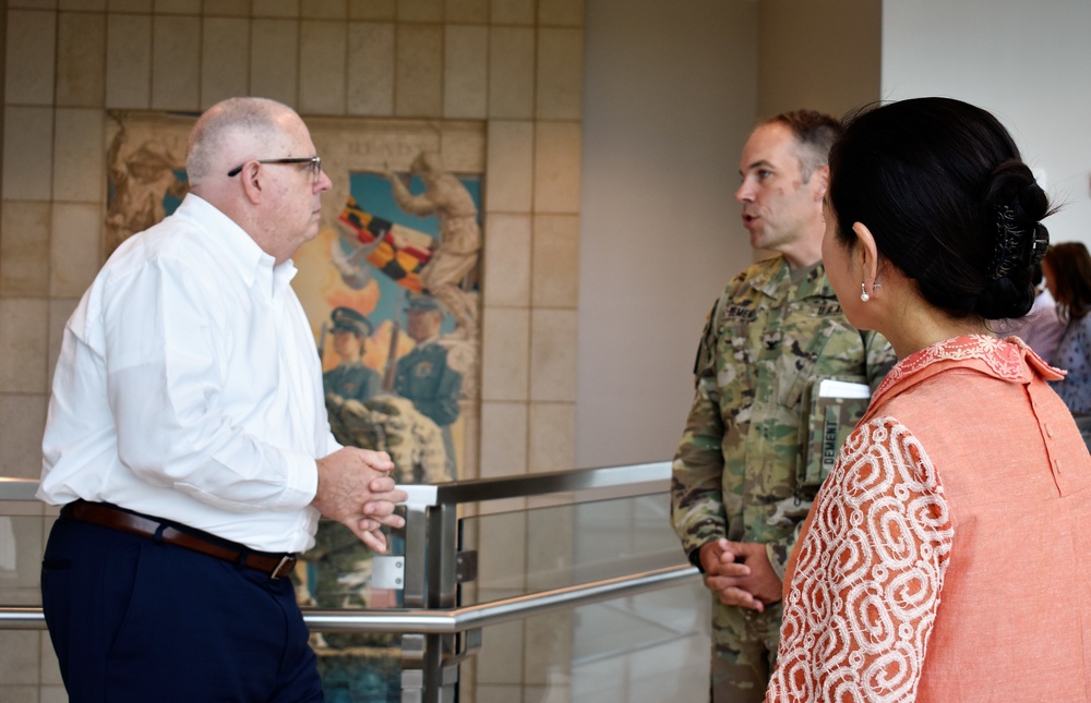 Maryland Governor visits new Army National Guard Readiness Center in Easton