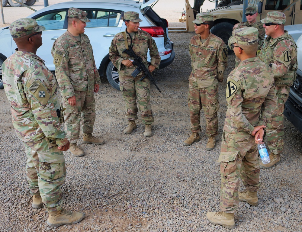 Task Force Cavalier Ammunition Supply Point Visit