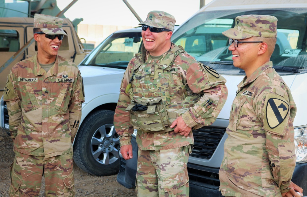 Task Force Cavalier Ammunition Supply Point Visit