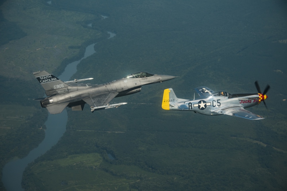 SCANG celebrates history with P-51 Mustang namesake, “Swamp Fox”