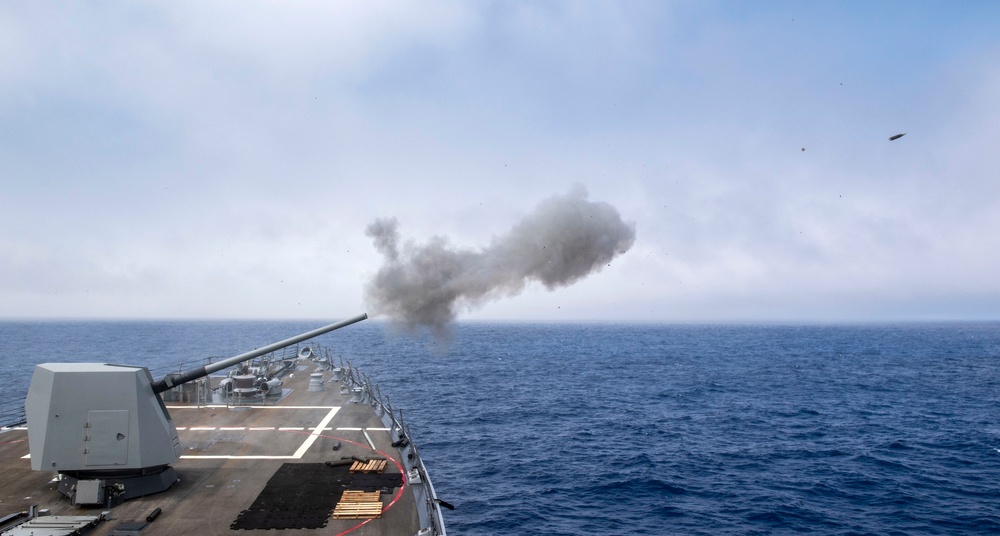 USS Michael Murphy Conducts Live-Fire Exercise