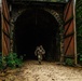 Sgt. Edward Singh emerges from a tunnel