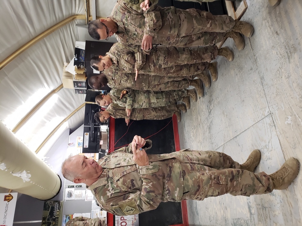 Coin from Command Sgt. Maj. Little