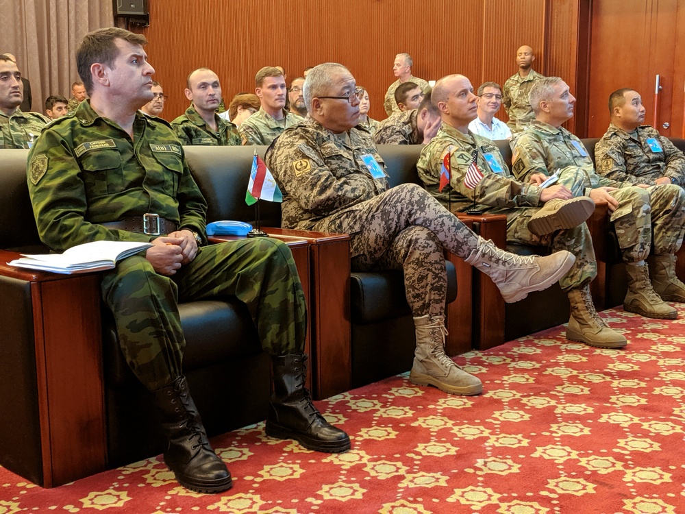 Partner Nation Leaders Attend Brief during Exercise Regional Cooperation 2019