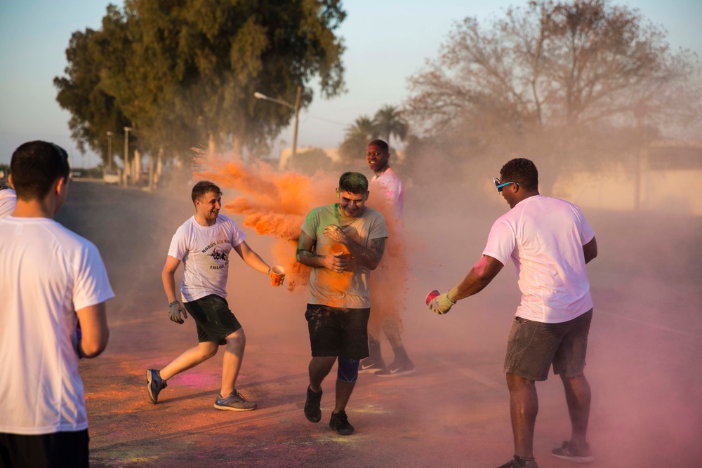 Moron Air Base hosts color run