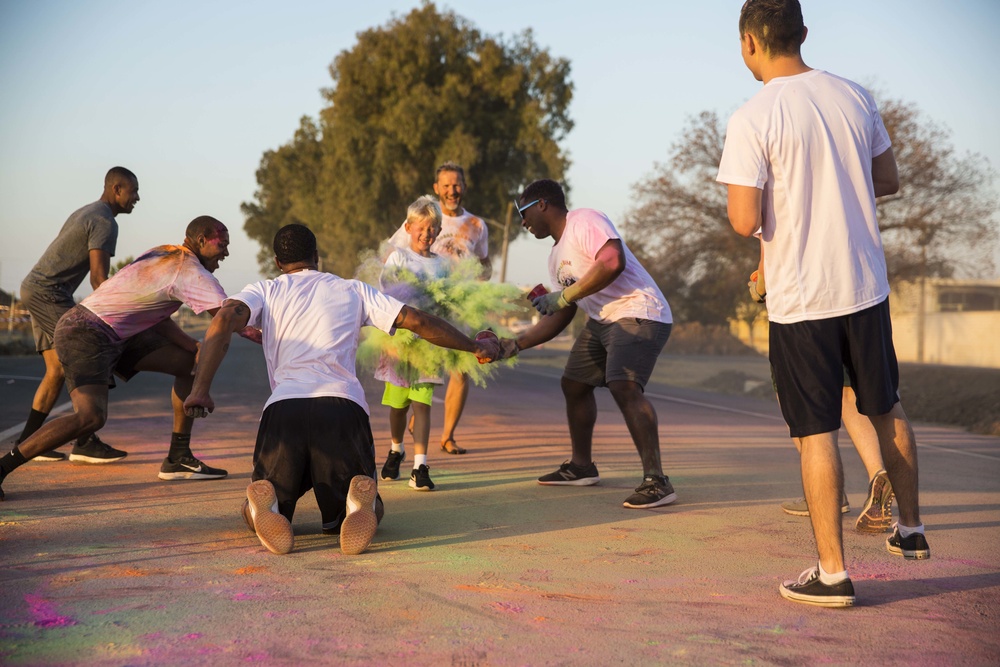 Moron Air Base hosts color run