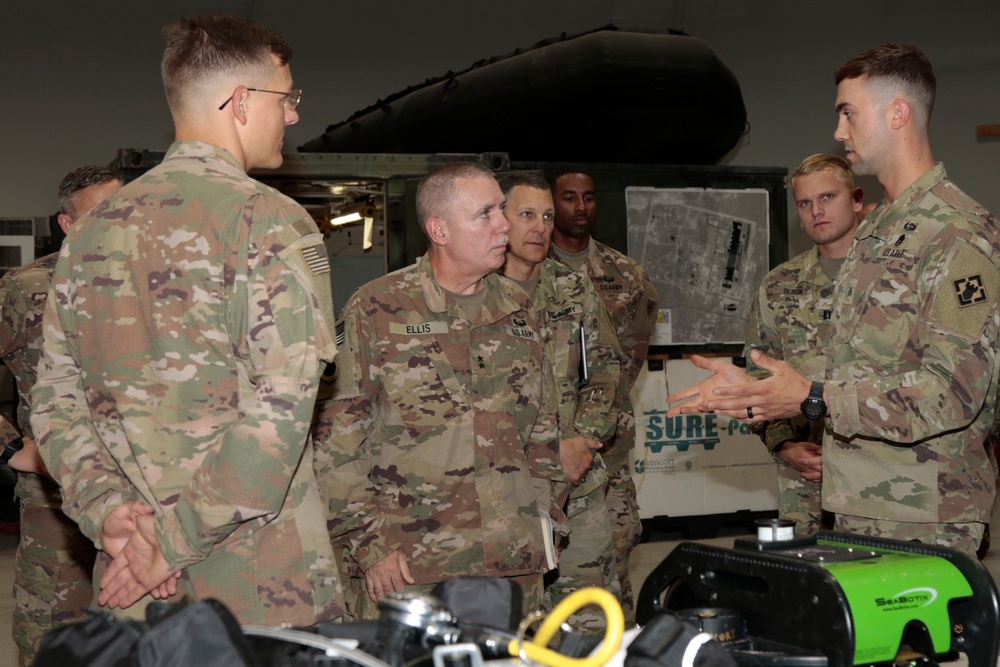 Task Force Spartan commander visits Kuwait Naval Base troops