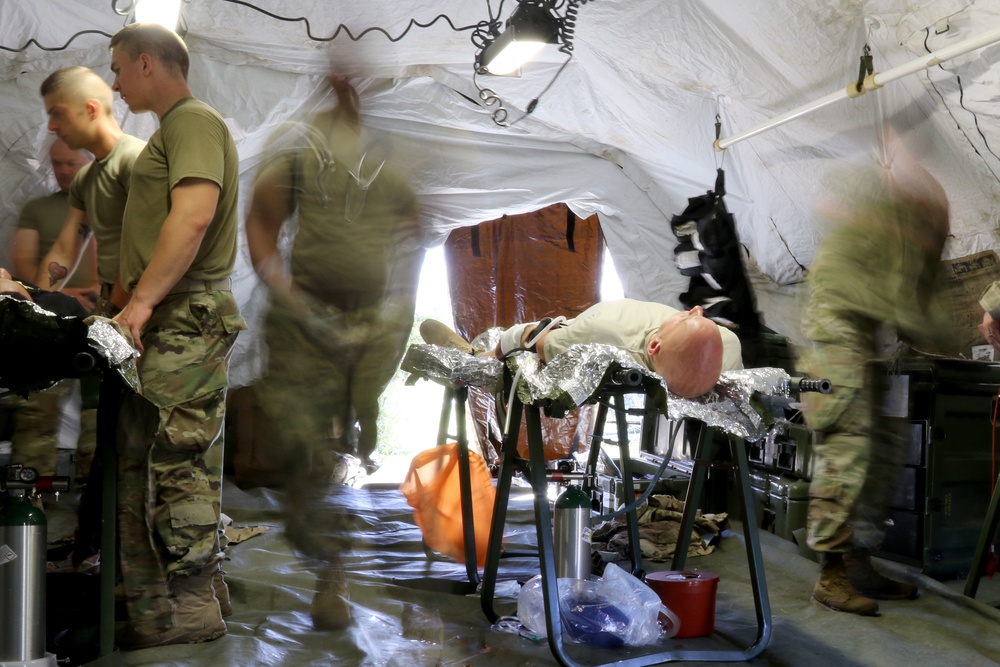 The 108th ASMC completes trauma-focused field training exercise in Iowa