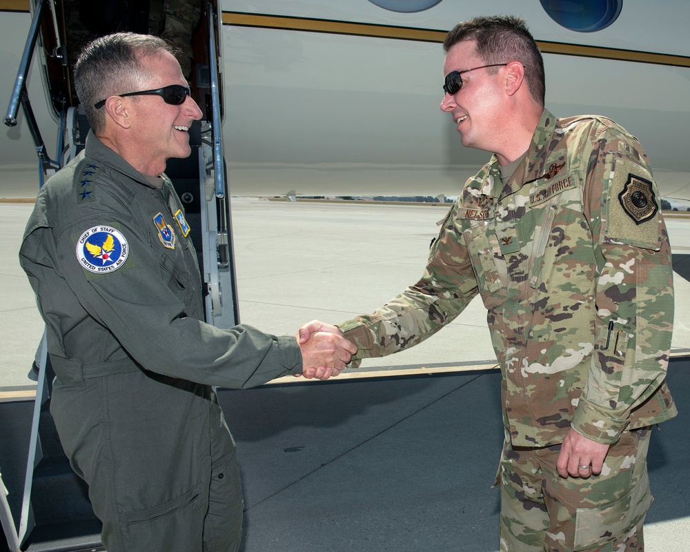 CSAF visits Travis Air Force Base