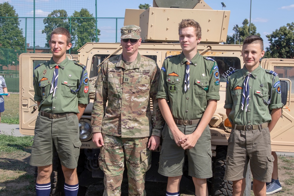 United States Soldiers participate in Polish Armed Forces Day