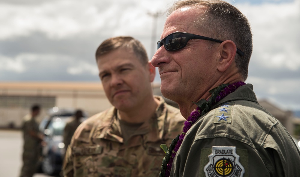 Sky Warriors host CSAF at Hickam Airfield