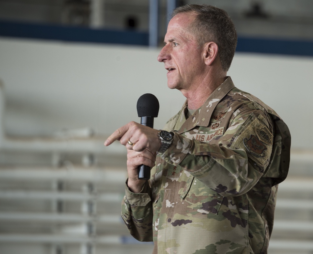 Sky Warriors host CSAF at Hickam Airfield