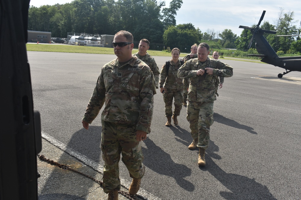 New York Army National Guard Leaders Tour Saratoga Battlefield