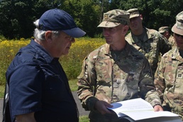 New York Army National Guard Leaders Tour Saratoga Battlefield