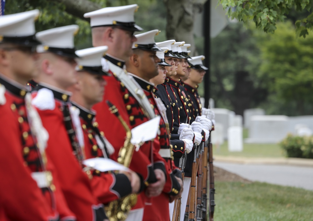 Barracks Marines Escort the Casket of Maj. Matthew M. Wiegand