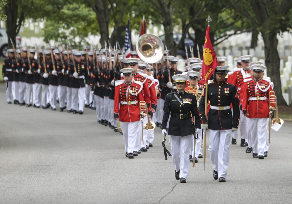 Barracks Marines Escort the Casket of Maj. Matthew M. Wiegand